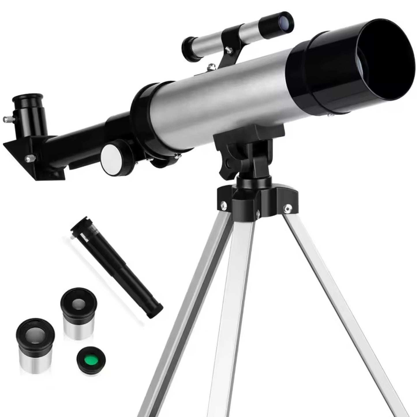 90X F36050 Astronomical Telescope w Portable Tripod, Lens, Filters & Eyepiece
