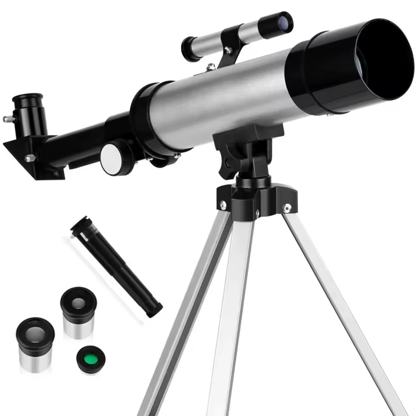 90X F36050 Astronomical Telescope w Portable Tripod, Lens, Filters & Eyepiece