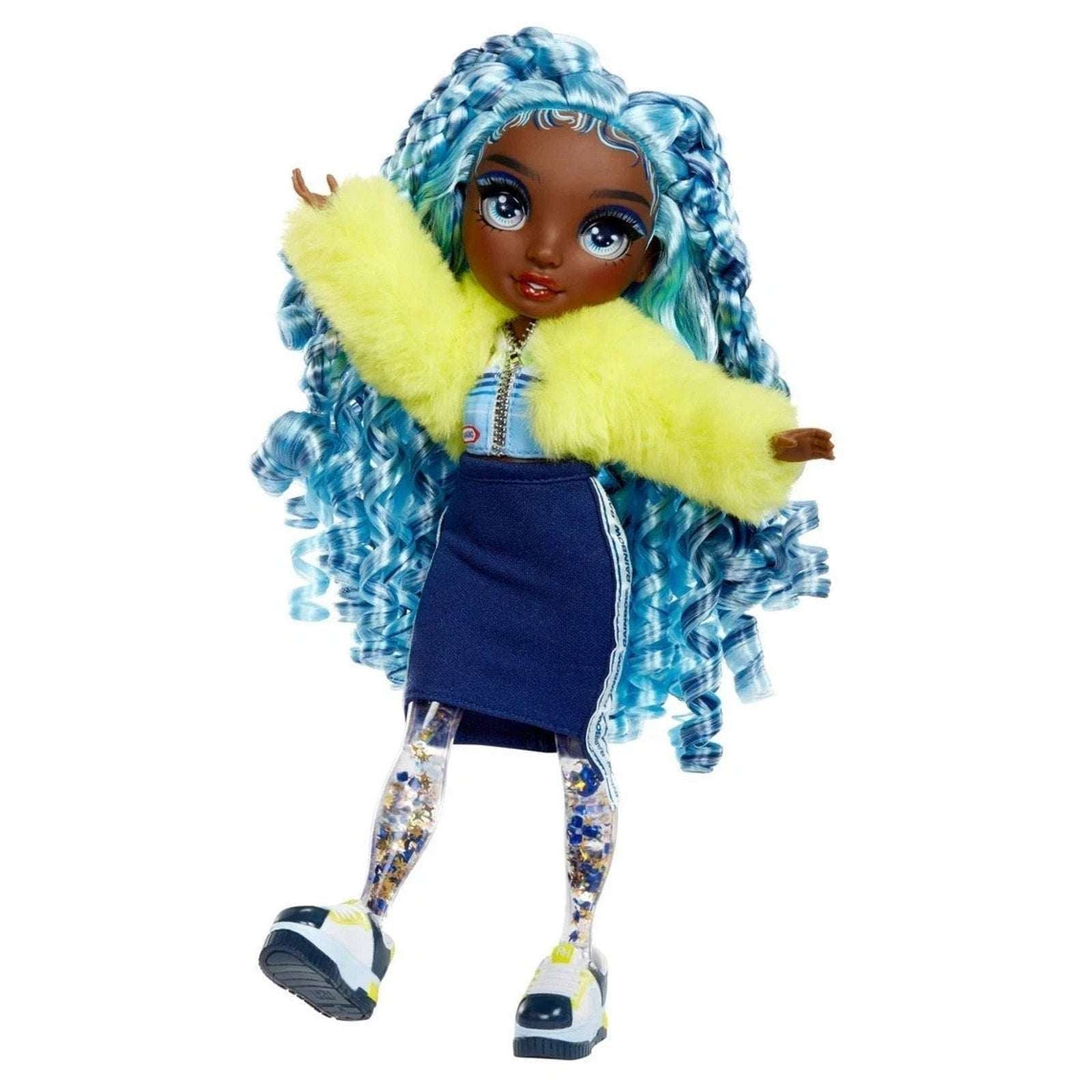 Rainbow High Sparkle & Shine Blue Hair 11" MARINA Doll Liquid Sparkles Legs MGA