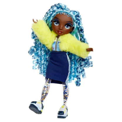 Rainbow High Sparkle & Shine Blue Hair 11" MARINA Doll Liquid Sparkles Legs MGA