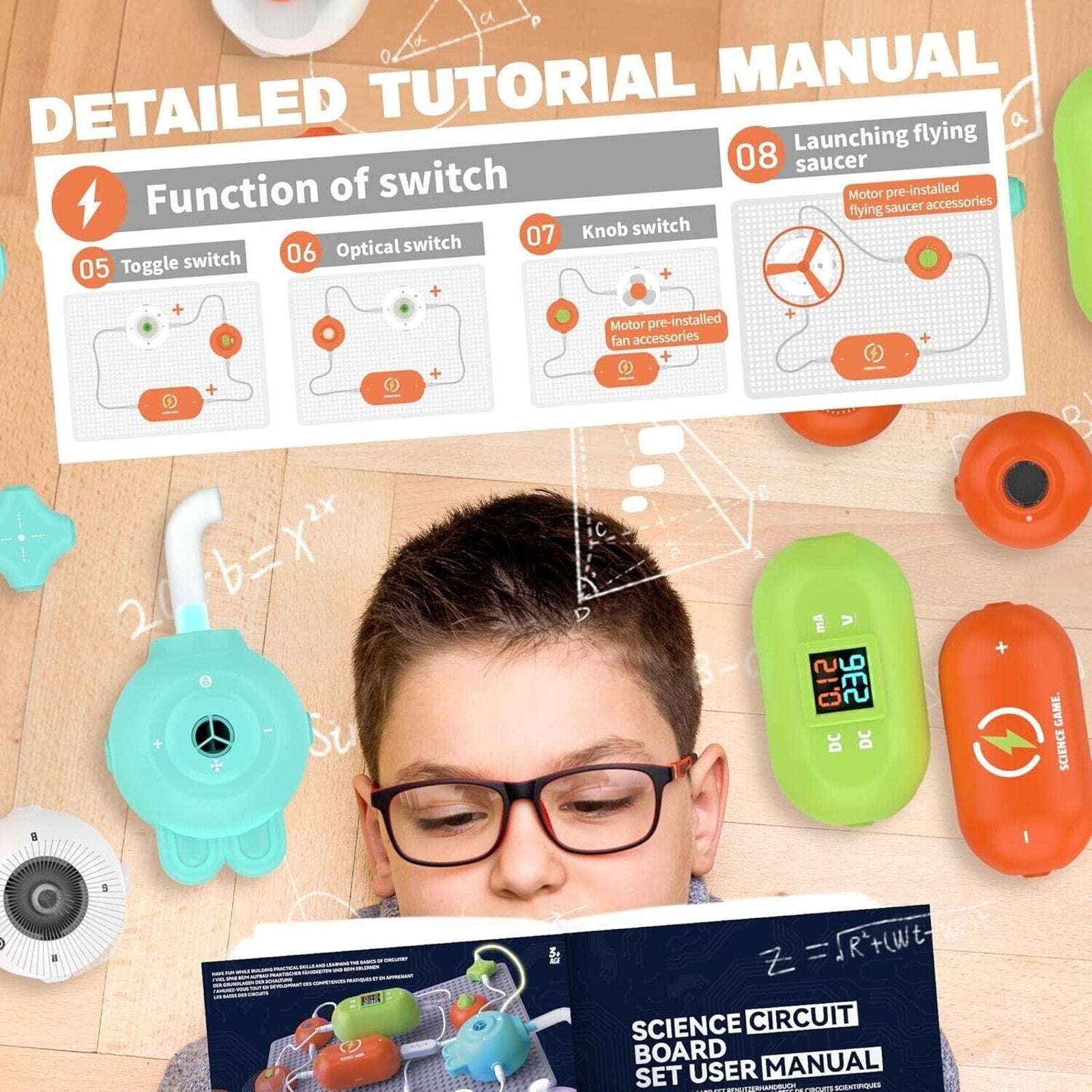 Science Kit STEAM Circuit Block Projects Learn Circuits, Create a Light Show +++