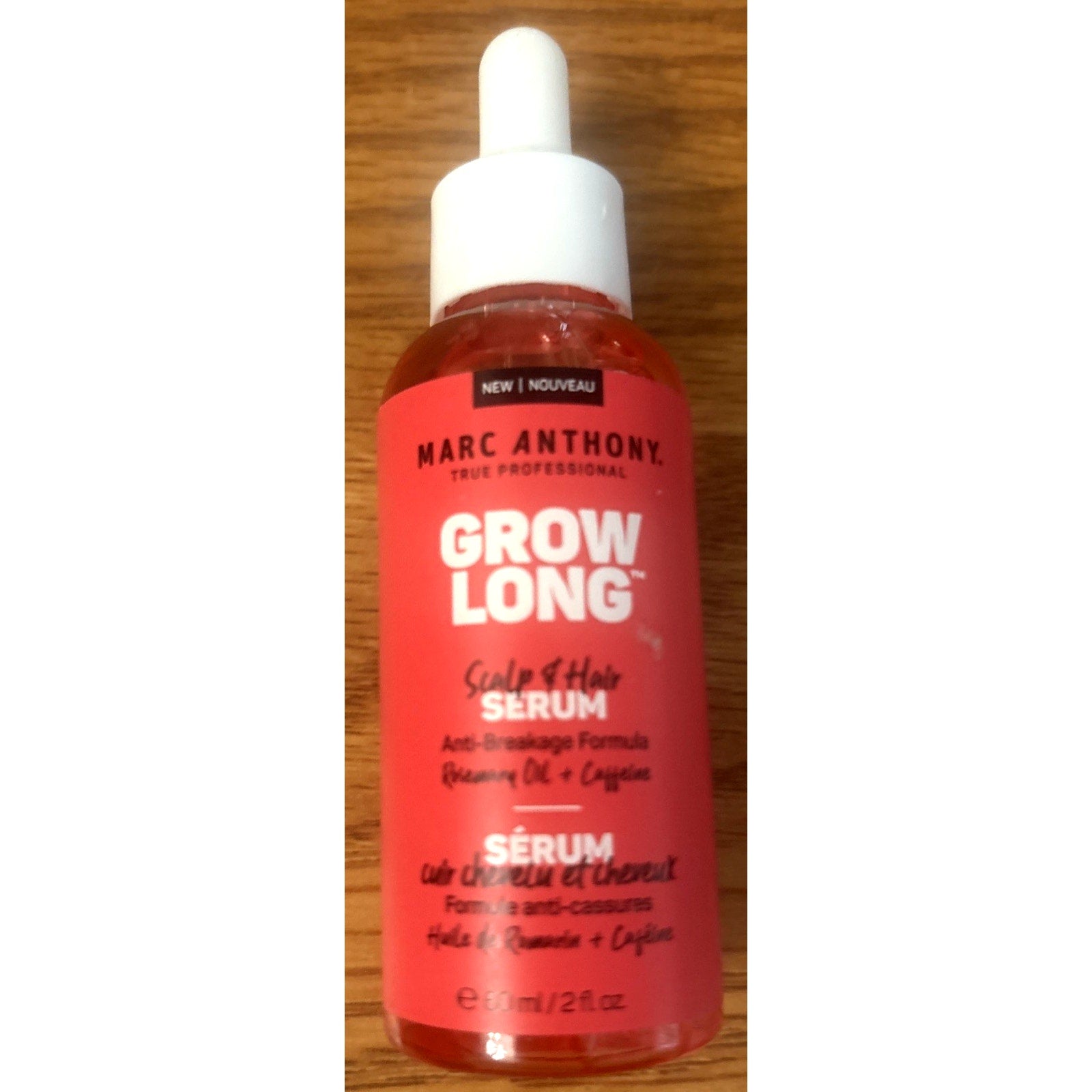 Grow Long Scalp & Hair Serum By Marc Anthony 2 FL OZ Rosemary Caffeine Biotin Gi
