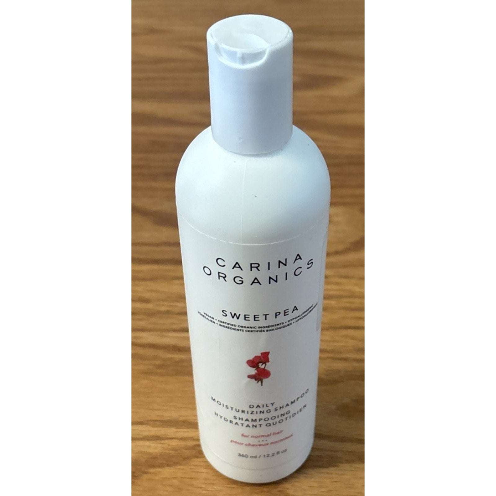 Carina Organics Sweet Pea Daily Moisturizing Shampoo - 360 ml / 12.2 fl oz