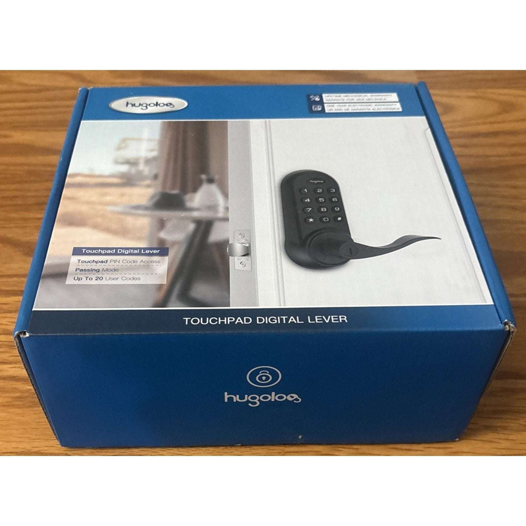 Hugolog Electronic Touchpad Digital Deadbolt Door Lock with Handle HU02 Black