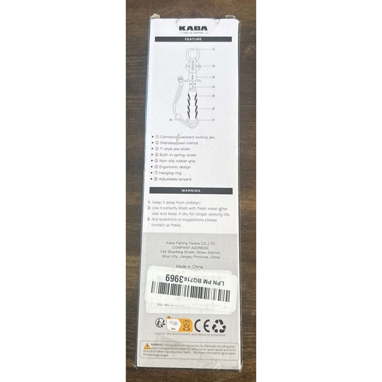 Fish Lip Gripper with 40lb Scale Professional Fishing Tool Lip Grabber Holder