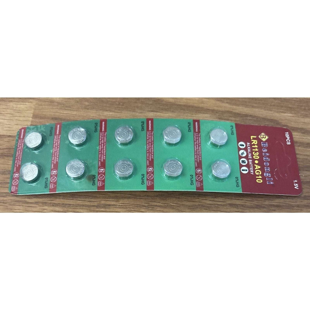 40 PCS AG10 LR1130 Cell Coin 1.5V LR54/SR1130/189/389 Alkaline Button Battery