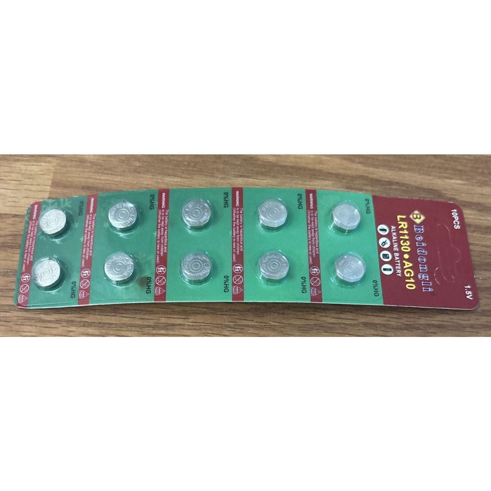 40 PCS AG10 LR1130 Cell Coin 1.5V LR54/SR1130/189/389 Alkaline Button Battery