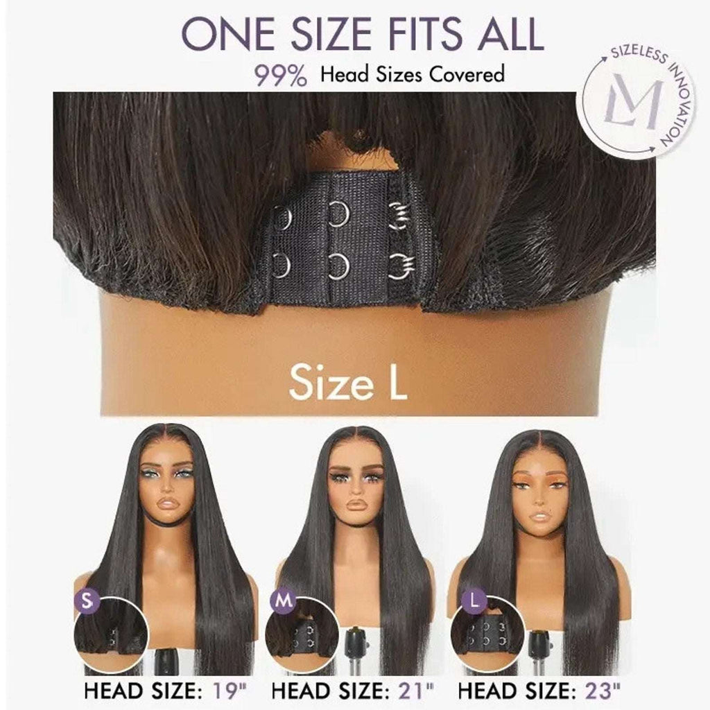 Luvme 100% Human Hair Wig 150% Density Brown/Blonde Highlights Glueless One Size