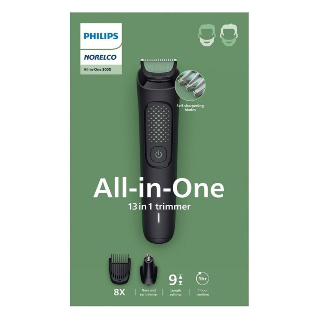 Philips Norelco All-In-One 3000 Series 13-in-1 Beard & Hair Trimmer MG3919/50