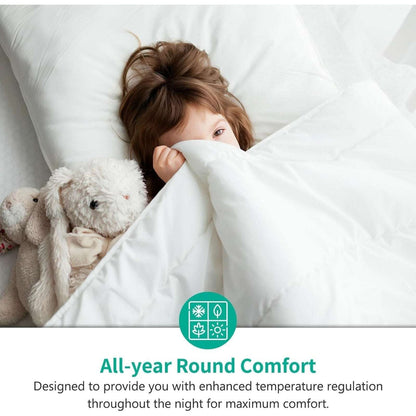 Hotel Quality Down-Alternative Comforter by APSMILE Navy/Gray Duvet Insert King