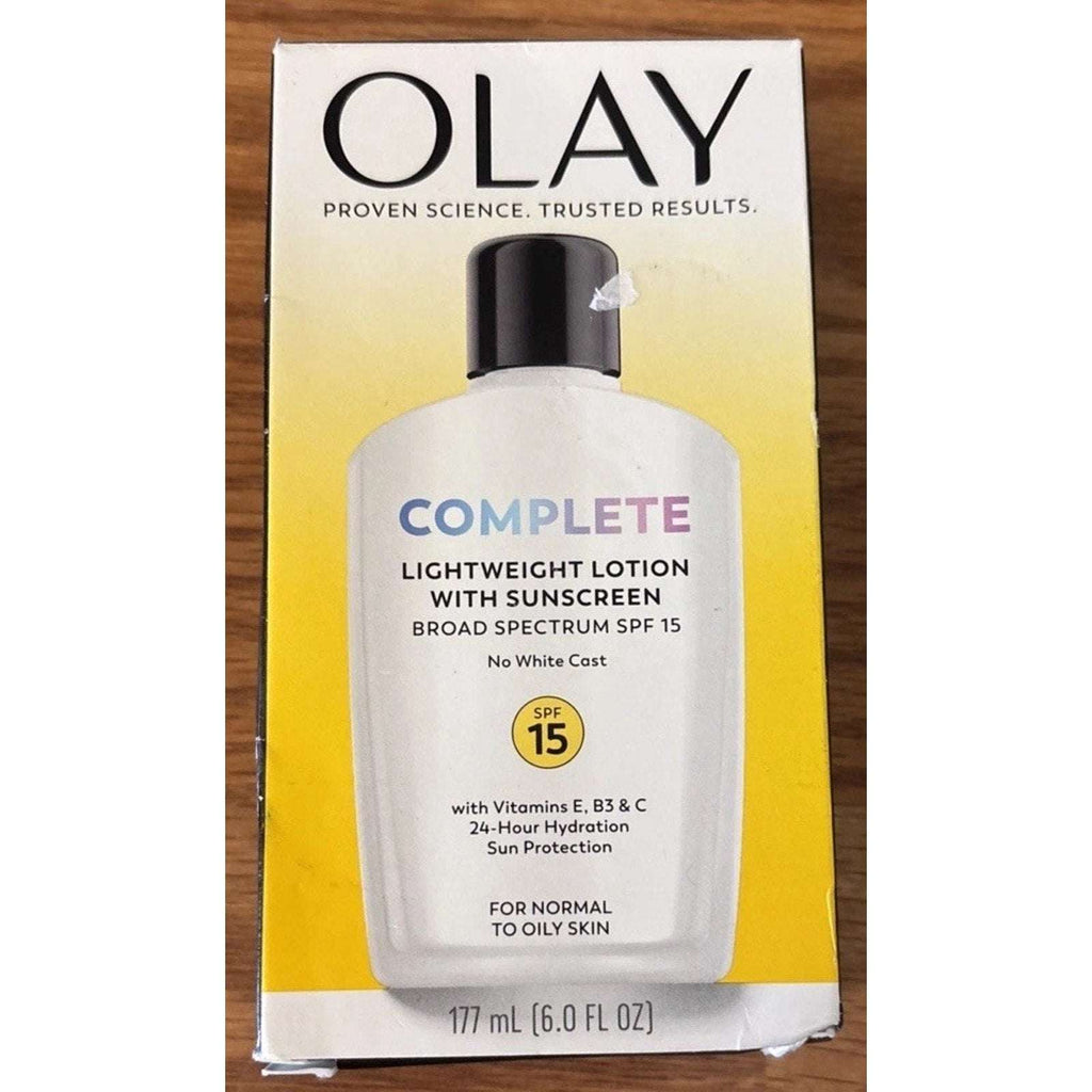 Olay COMPLETE Lightweight 24hr Moisturizer SPF 15 Normal to Oily Skin 6oz 07/27