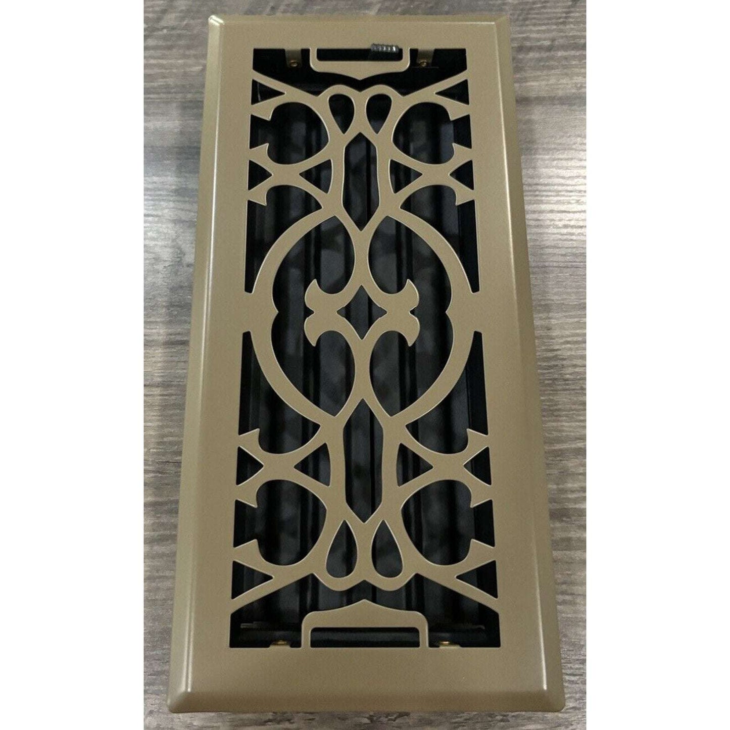 2-Pk 4" X 10" Floor Vent Registers Decorative Heavy Duty Floor Air Covers Bronze