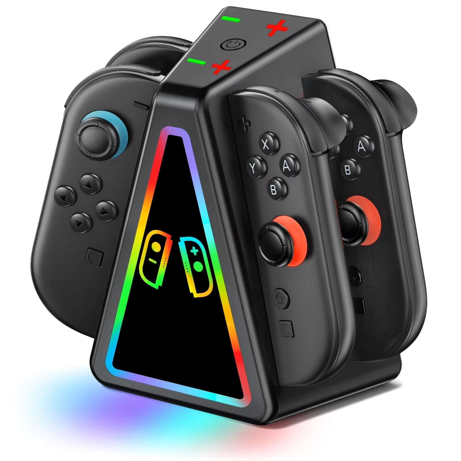 for Nintendo Switch 2 RGB Magnetic Charging Dock - 4 Joy-Con Controllers Charger