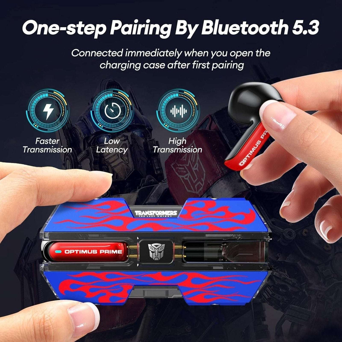 Hasbro Transformers TF-T01 Bluetooth Wireless In-Ear Headphones - Optimus Prime