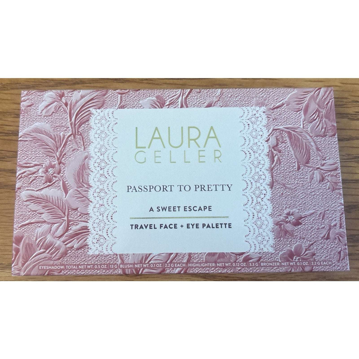 Laura Geller PASSPORT To Pretty Travel Face Eye & Cheek Palette NIB/Sealed Sweet
