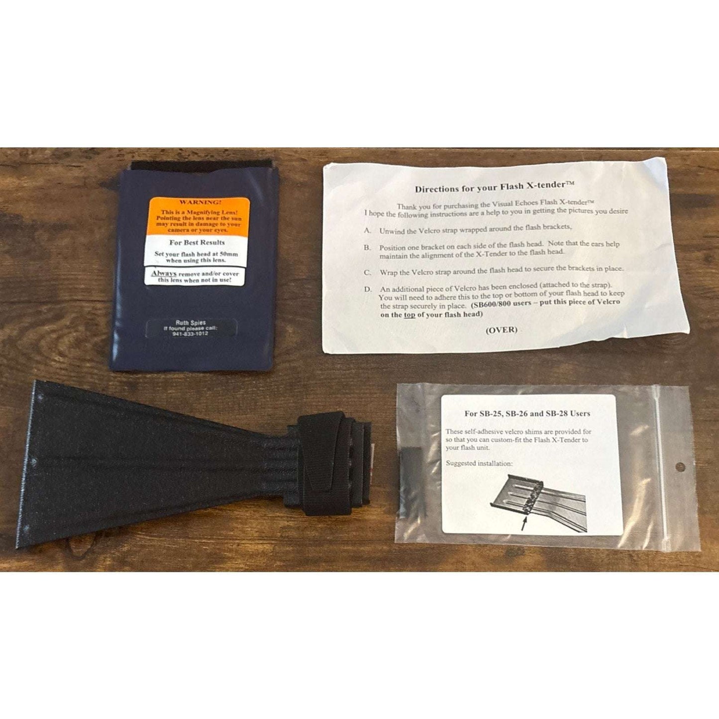 Visual Echoes FX2 Better Beamer Flash X-Tender Extender Nikon SB-25 SB-26 SB-28