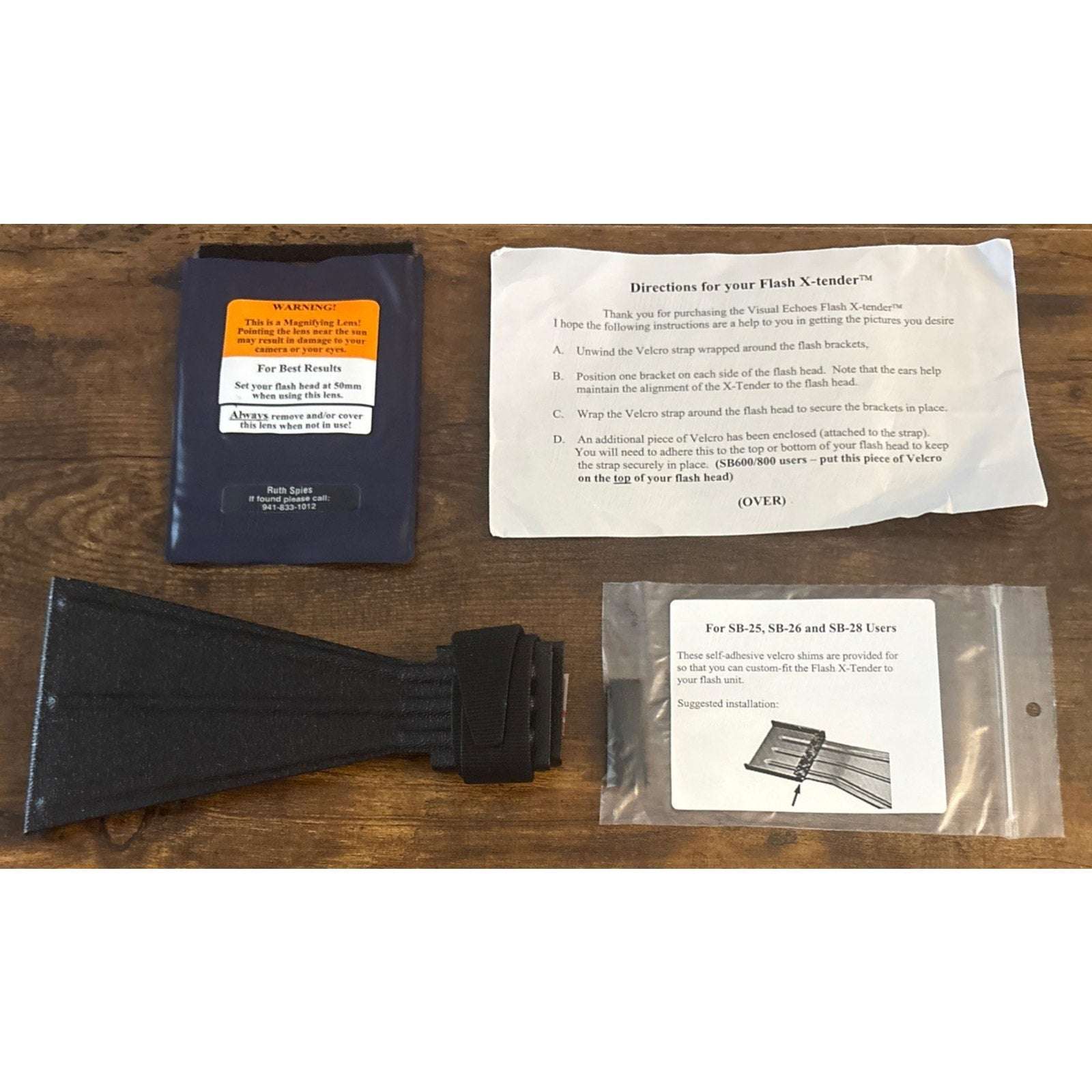 Visual Echoes FX2 Better Beamer Flash X-Tender Extender Nikon SB-25 SB-26 SB-28