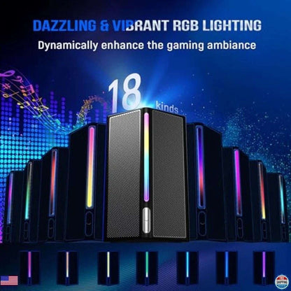 FIFINE AmpliGame A22 RGB Speaker System with Subwoofer - Gaming Sound Control