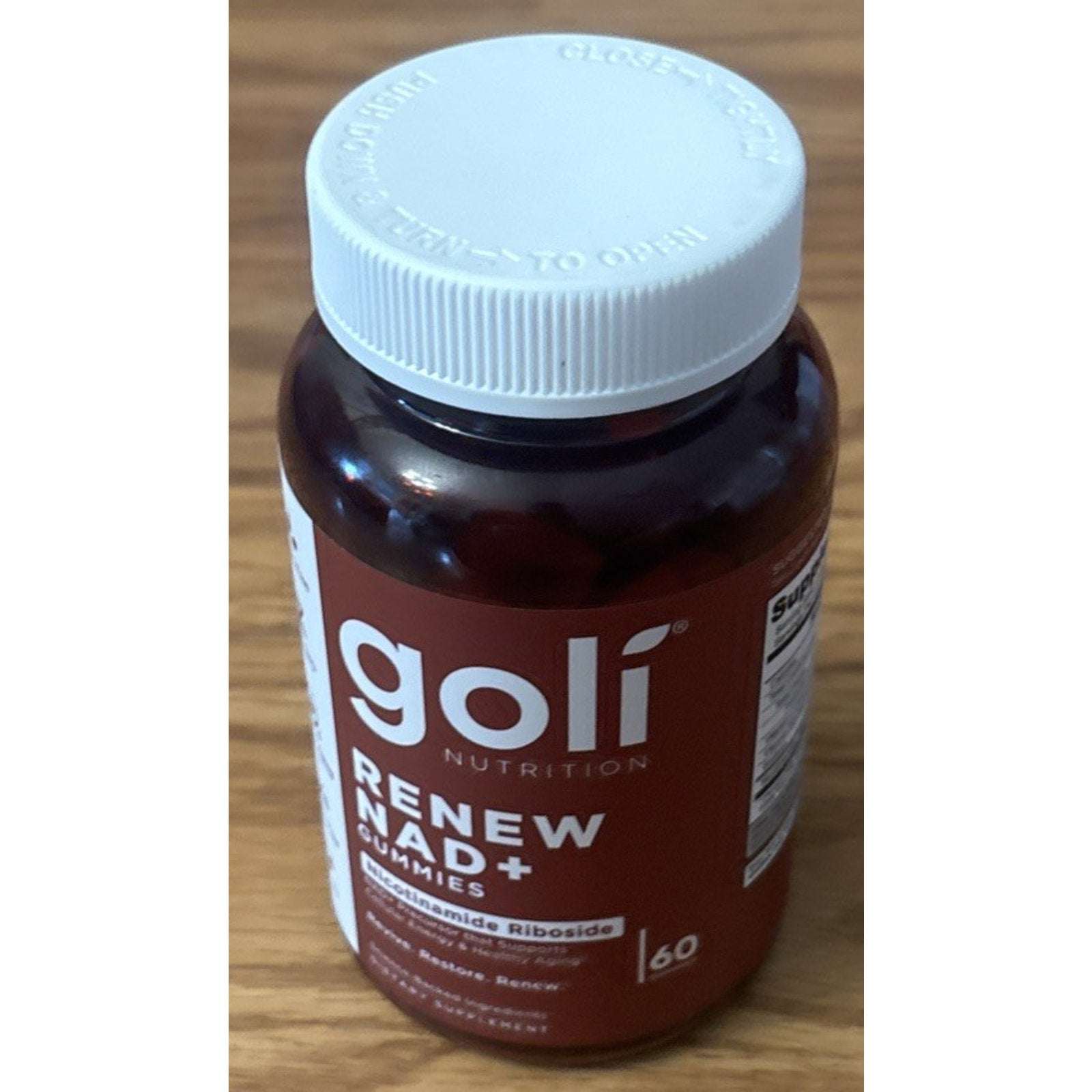 Goli Renew NAD+ 60 Count Gummies Exp 07/2027 Healthy Aging
