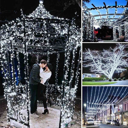 1800 LED Solar String Lights Outdoor Garden Party Patio Fairy Wedding Christmas