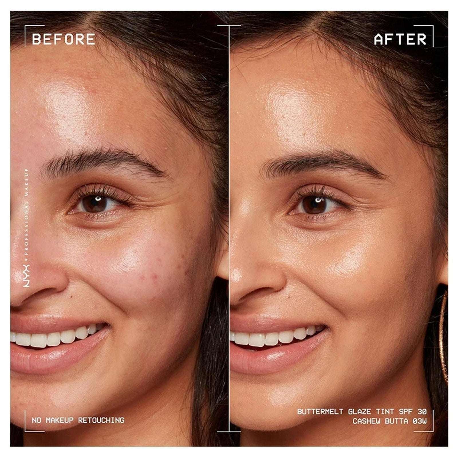 NYX Buttermelt Glaze Soft Glow Skin Tint Moisturizer SPF 30 in 03: Cashew Butta