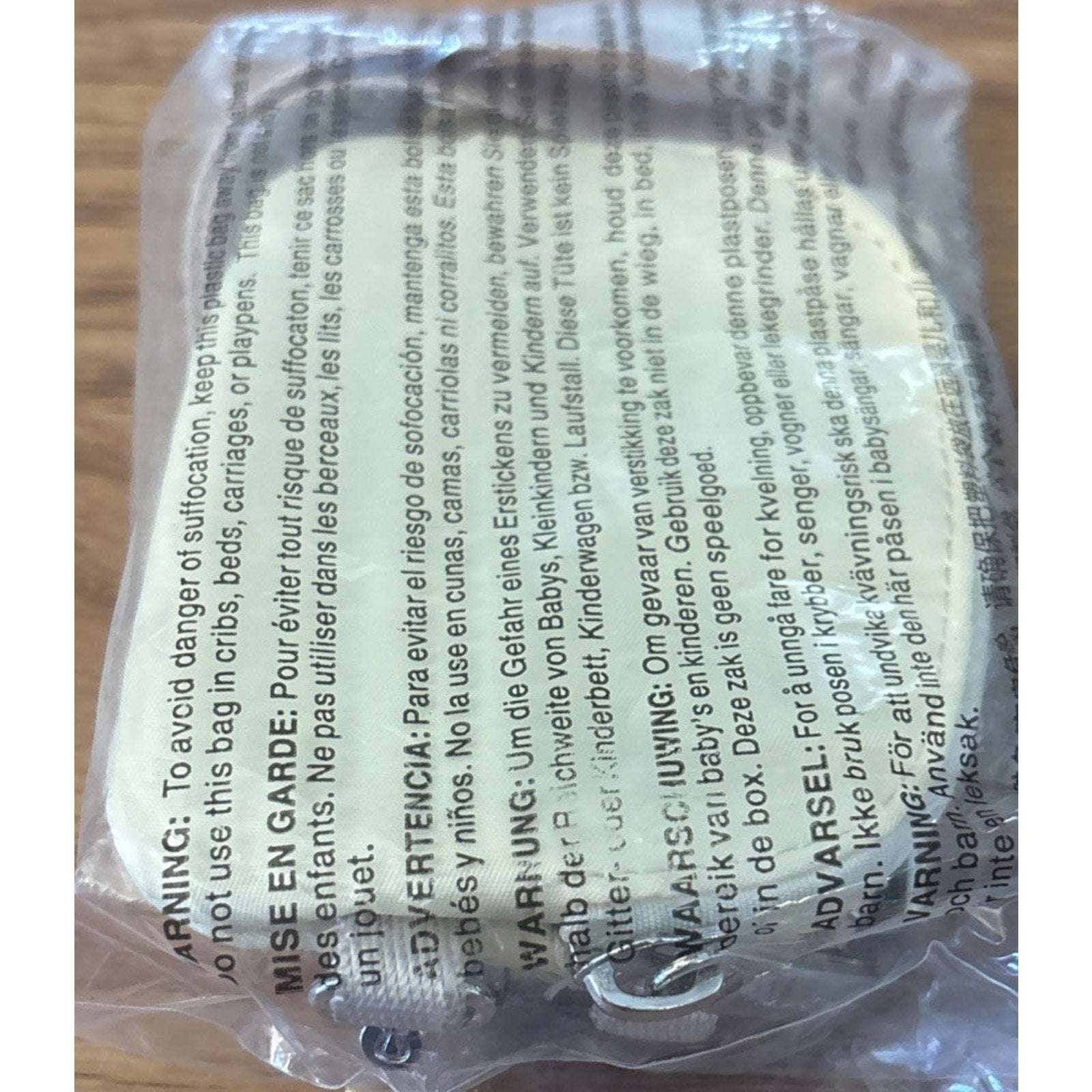 NWT Lululemon Dual Pouch Wristlet Wallet Keychain Wordmark Buttercream and Beige