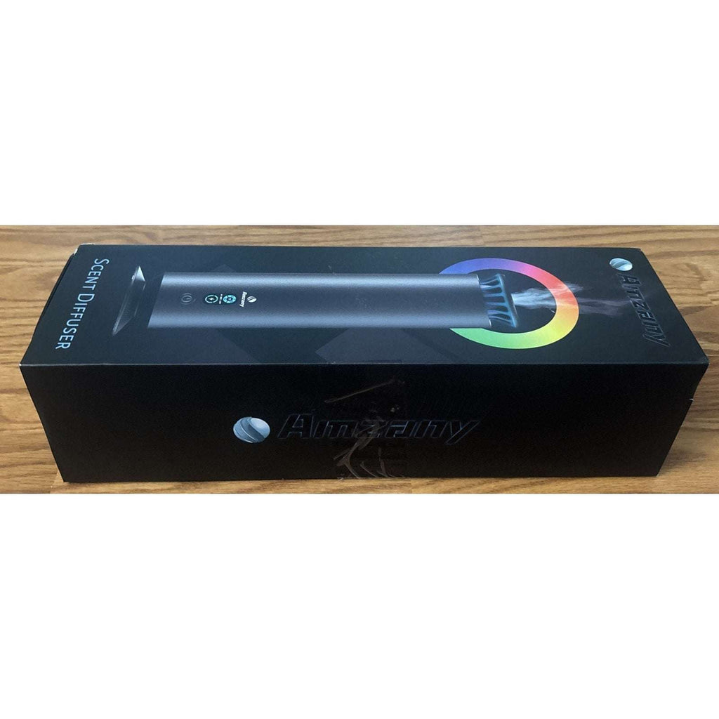 Amzany Pro Waterless Essential Oil Scent Diffuser w Remote & 7-Color LED Light