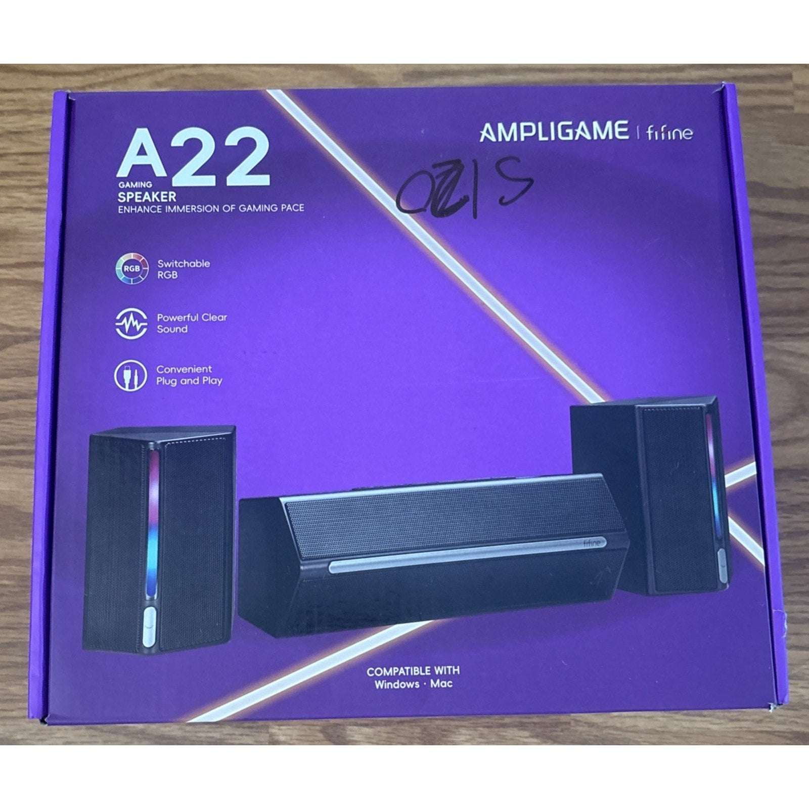 FIFINE AmpliGame A22 RGB Speaker System with Subwoofer - Gaming Sound Control