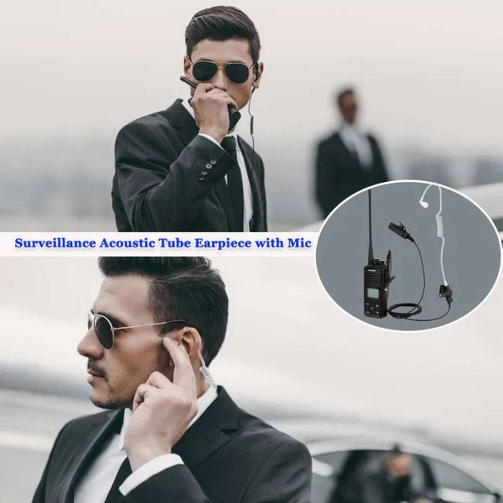 6 SAMCOM 2 Pin Hands-Free 2-Way Radio Earpiece w/ Mic For FPCN30A FPCN10A Radios