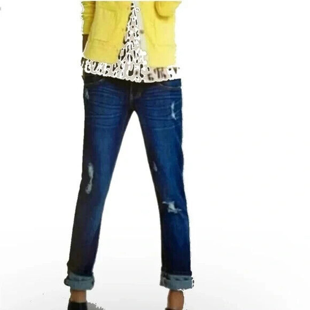 cabi Slim Boyfriend Relaxed Distressed Jeans Size 2 (W 29 x L 31)