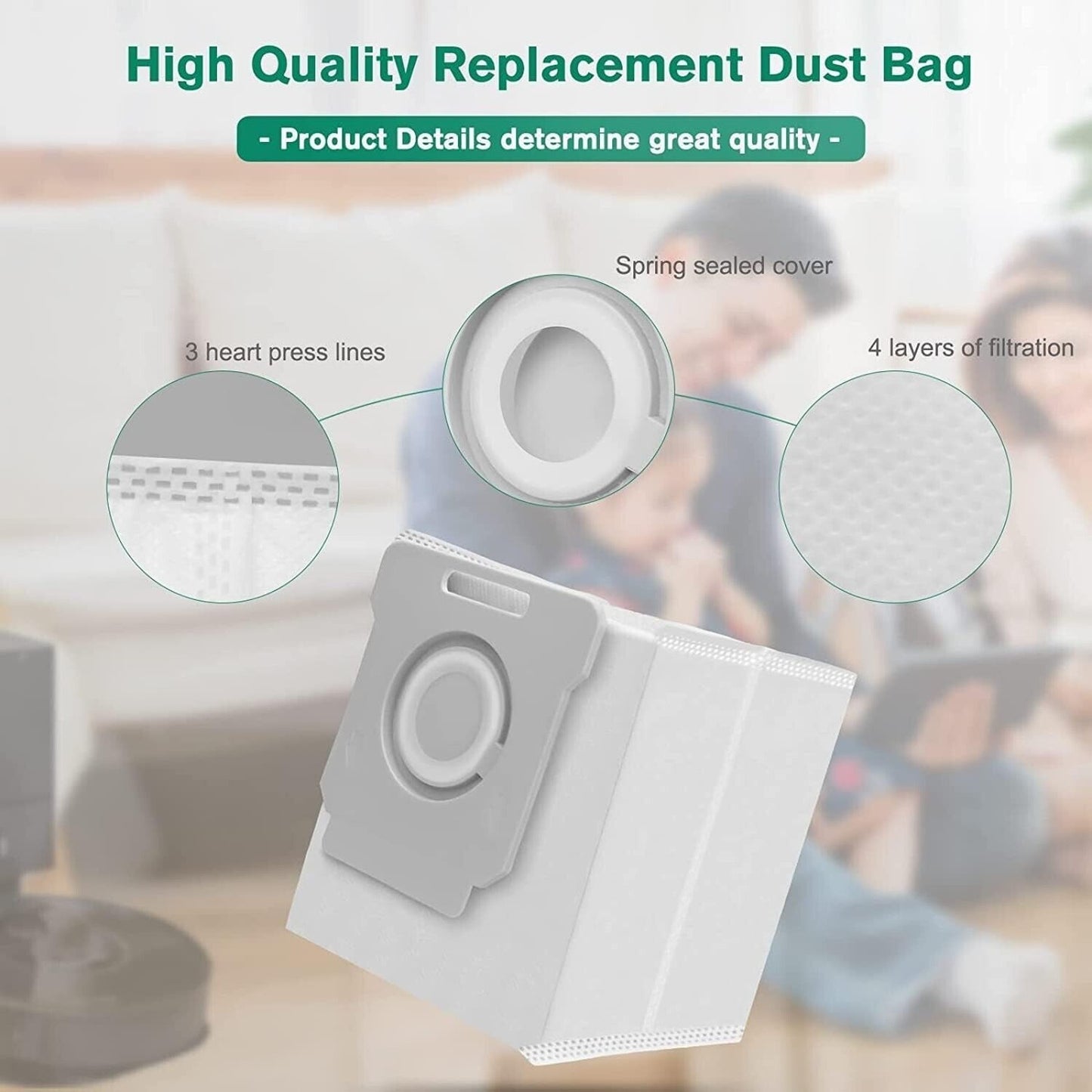 Replacement Vacuum Dirt Disposal Bags For iRobot Roomba i & s & j Series - 20PK