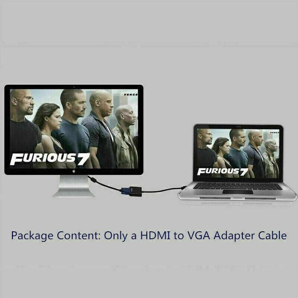 NEW HDMI Male Converter to VGA Female Adapter Cable Cord 1080P for HDTV DVD PC