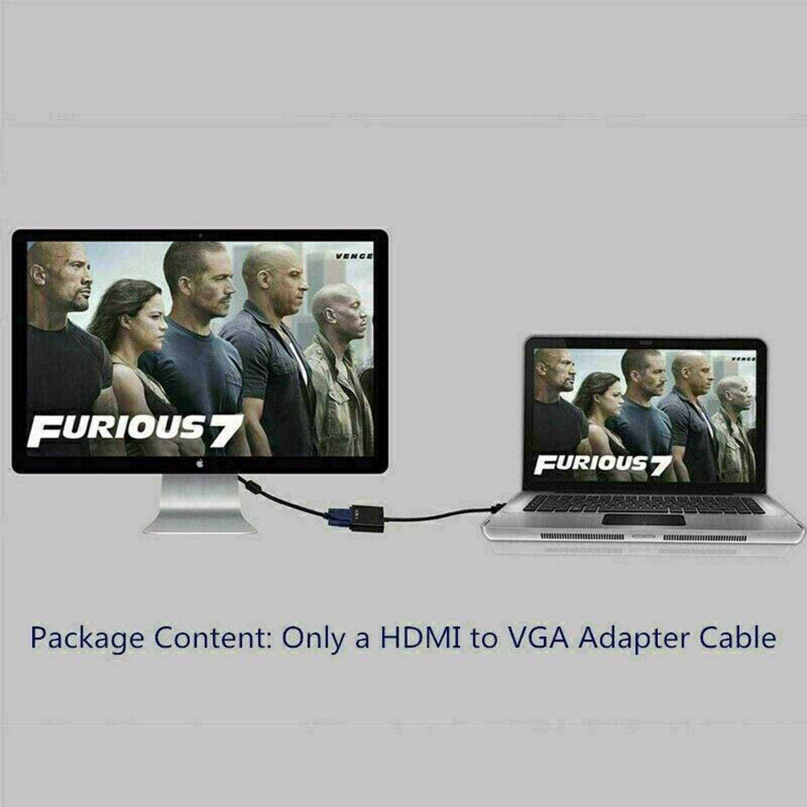 NEW HDMI Male Converter to VGA Female Adapter Cable Cord 1080P for HDTV DVD PC