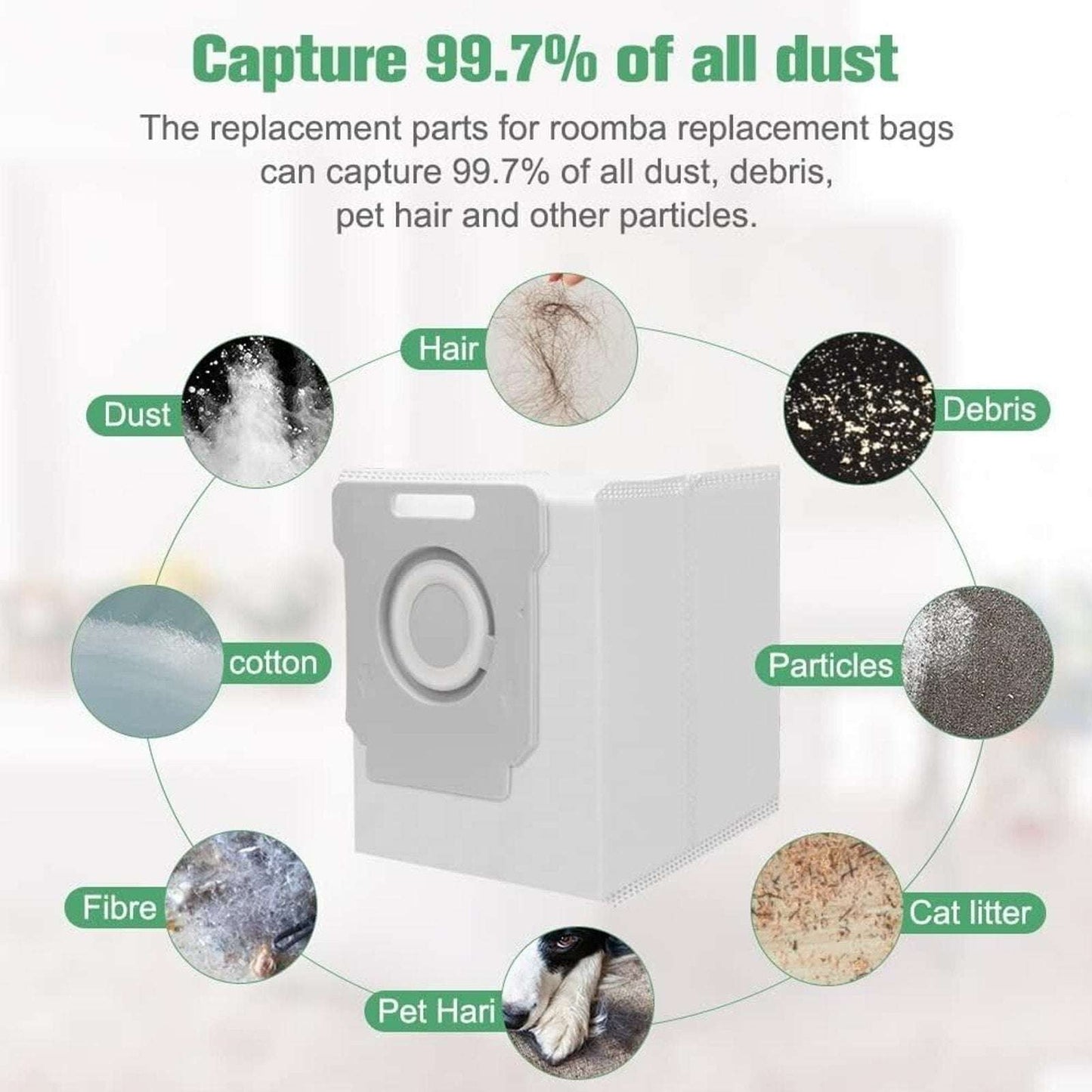 Replacement Vacuum Dirt Disposal Bags For iRobot Roomba i & s & j Series - 20PK