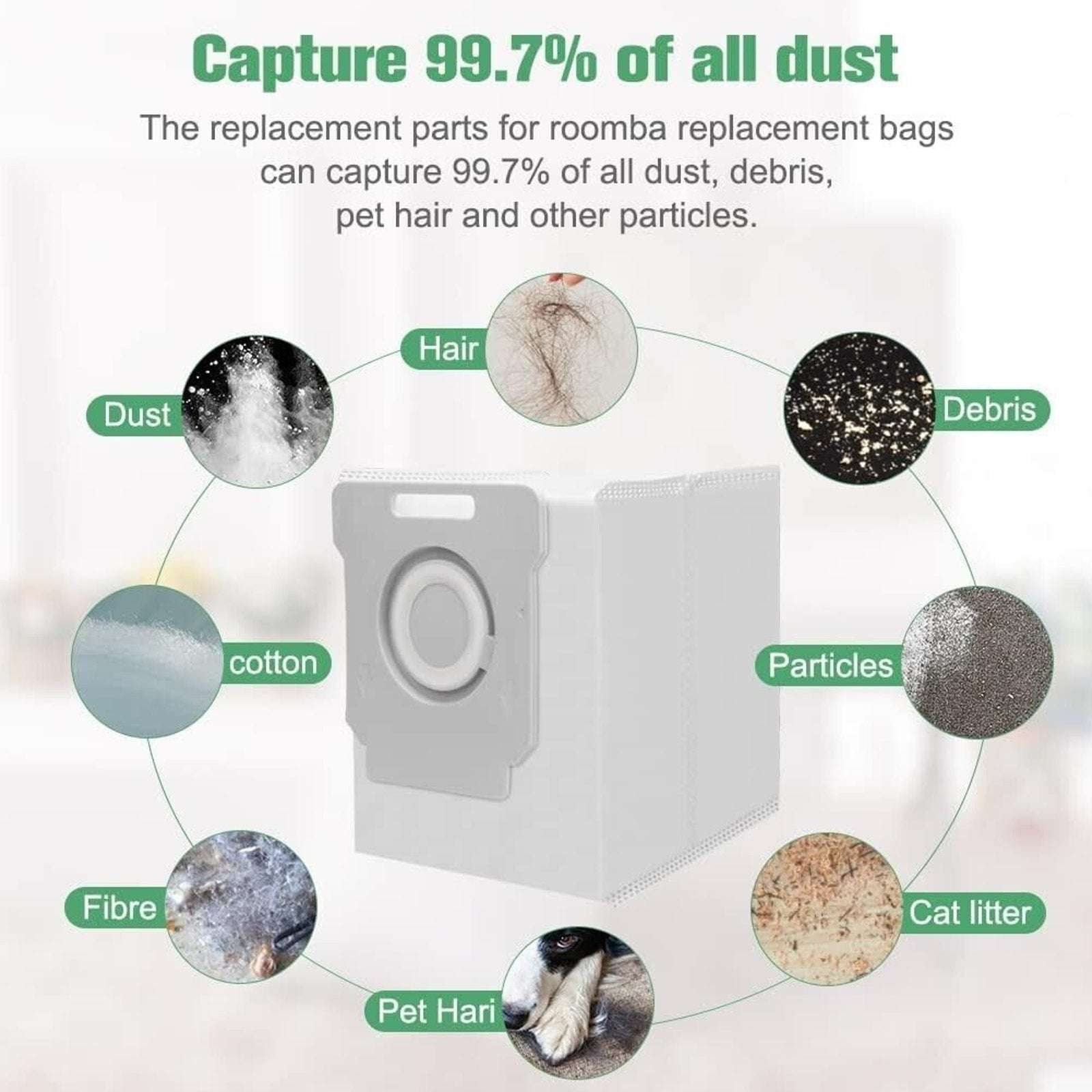 Replacement Vacuum Dirt Disposal Bags For iRobot Roomba i & s & j Series - 20PK