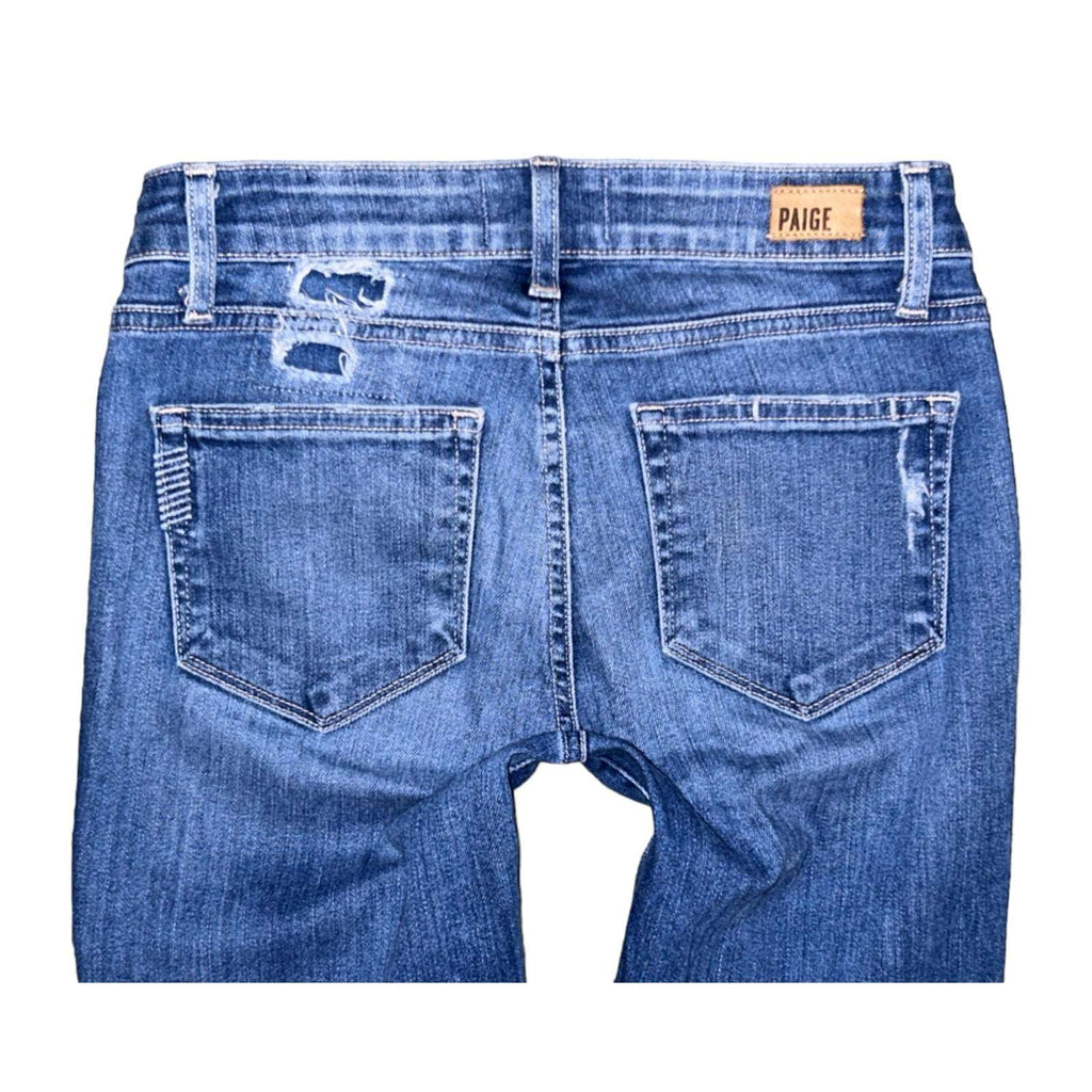 Paige Verdugo Ultra Skinny Leg Distressed & Patched Edition Jeans Size 25