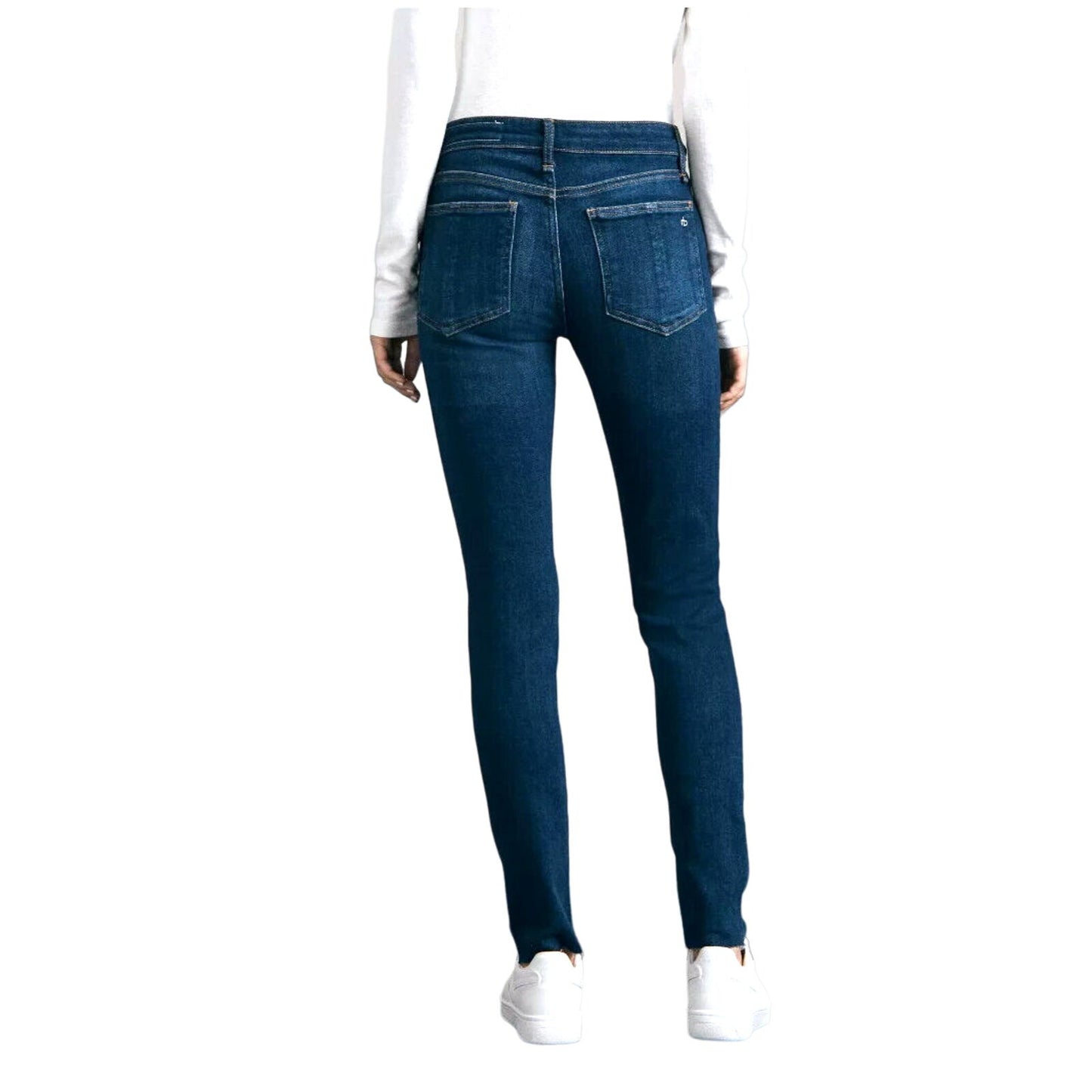 RAG & BONE 10 Inch High Rise Skinny Leg in Astor Blue Jeans Size 25