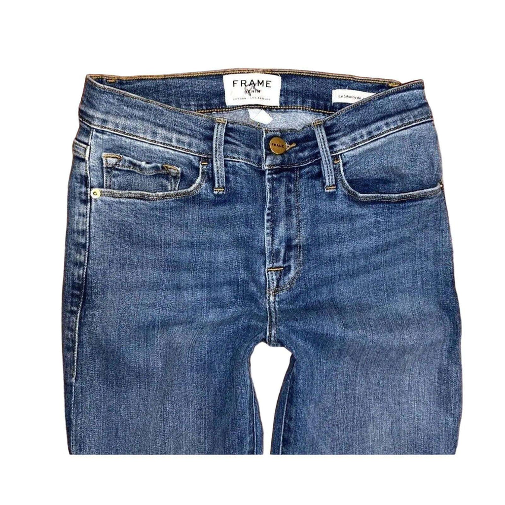 FRAME Le Skinny Jeanne Step Up Hem Ankle Jeans Sz 24