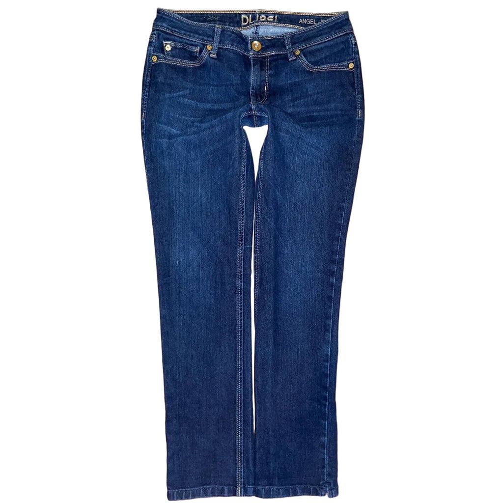 DL1961 ANGEL Mid Rise Skinny Leg Ankle Jeans in Mariner Wash Size 28