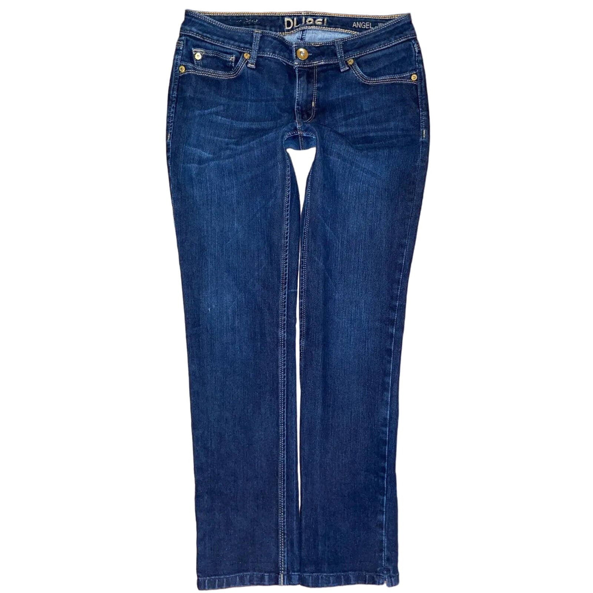 DL1961 ANGEL Mid Rise Skinny Leg Ankle Jeans in Mariner Wash Size 28