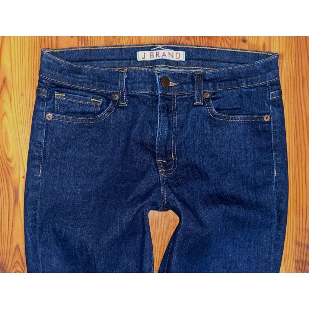 J BRAND Skinny Leg Mid Rise Stretch in Pure Wash Jeans Size 28