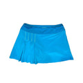 ATHLETA SECOND WIND Blue Pleated Tennis Golf Skirt Sz S (Small) with Zip Pocket