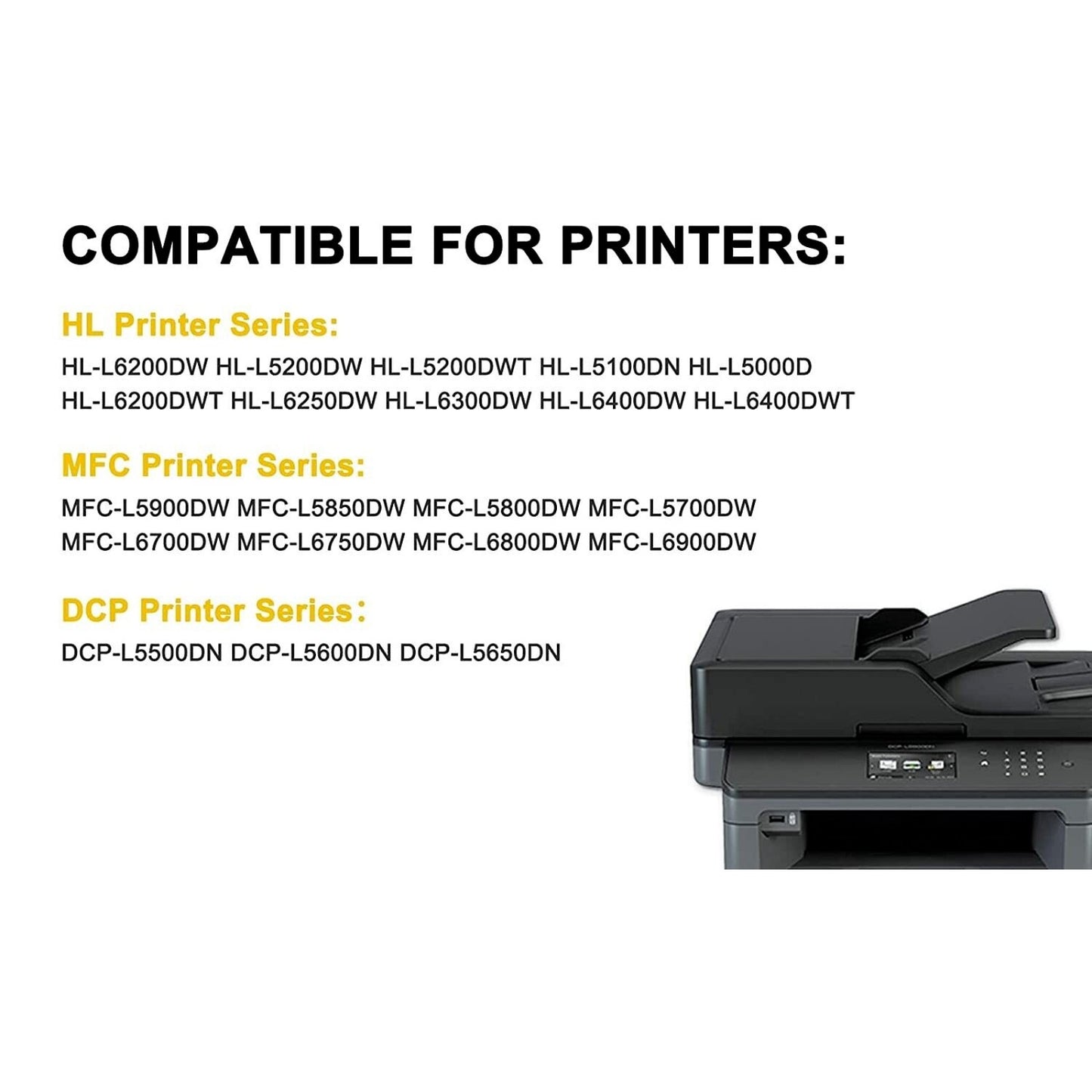 Premium Toner Cartridge TN-850 High Yield Black 2Pack TN-850-2PK-V2 For Brother