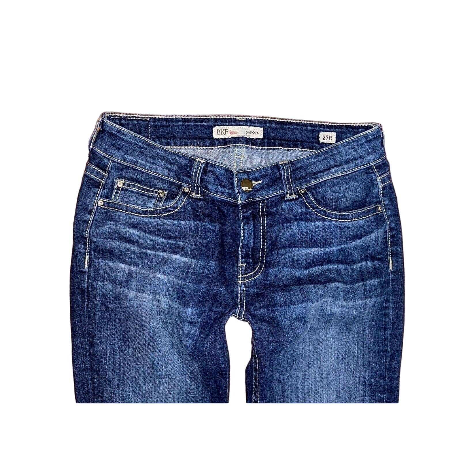 Buckle BKE Dakota Low Rise Boot Back Flap Pocket Jeans Sz 27 W 29 x L 31