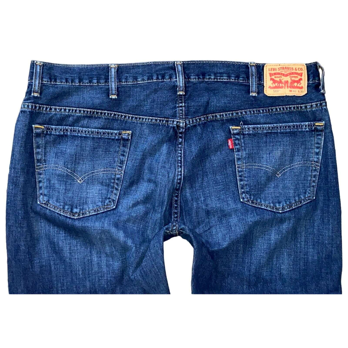 Levi's Men's 569 Loose Straight Fit Jeans in Crosstown Wash Size 40 W 40 L 30