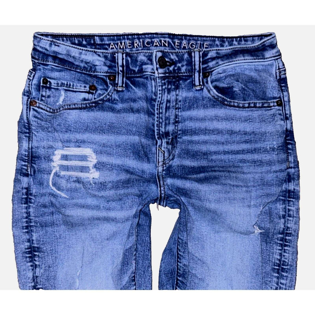 AE American Eagle Airflex + Athletic Ripped Distressed Jeans Size W29 L32 Men's