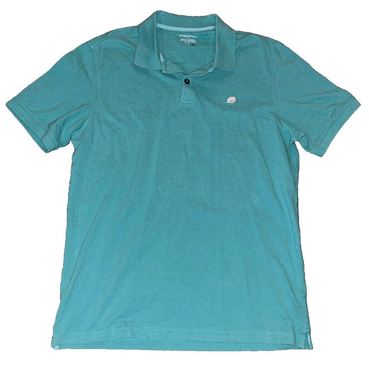 Banana Republic Aqua Green / Blue Shirt Men's L Polo Classic Simple Preppy Golf