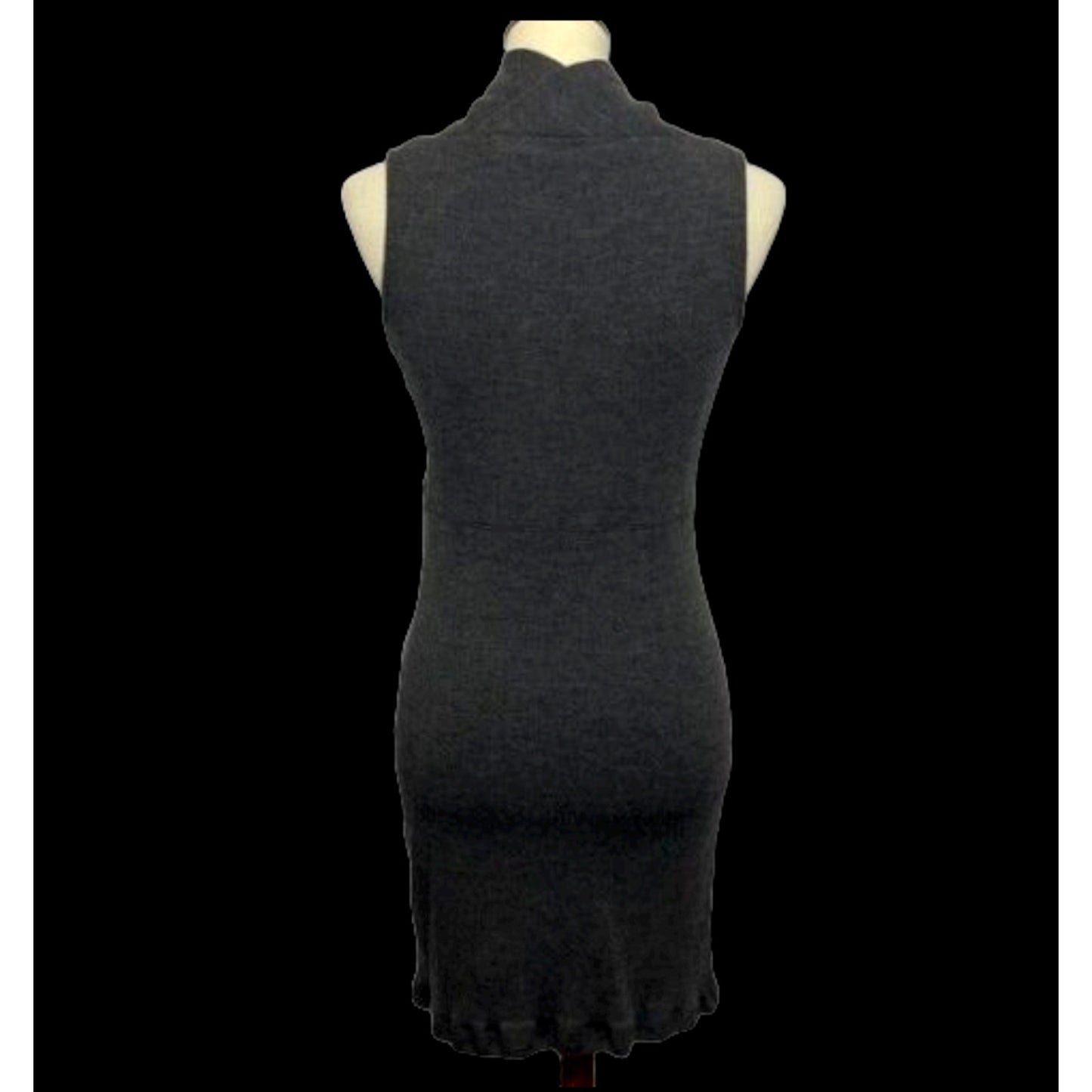 Ann Taylor Gray Cowl Neck Wool Blend Sleeveless Sheath Dress Women's Sz 6