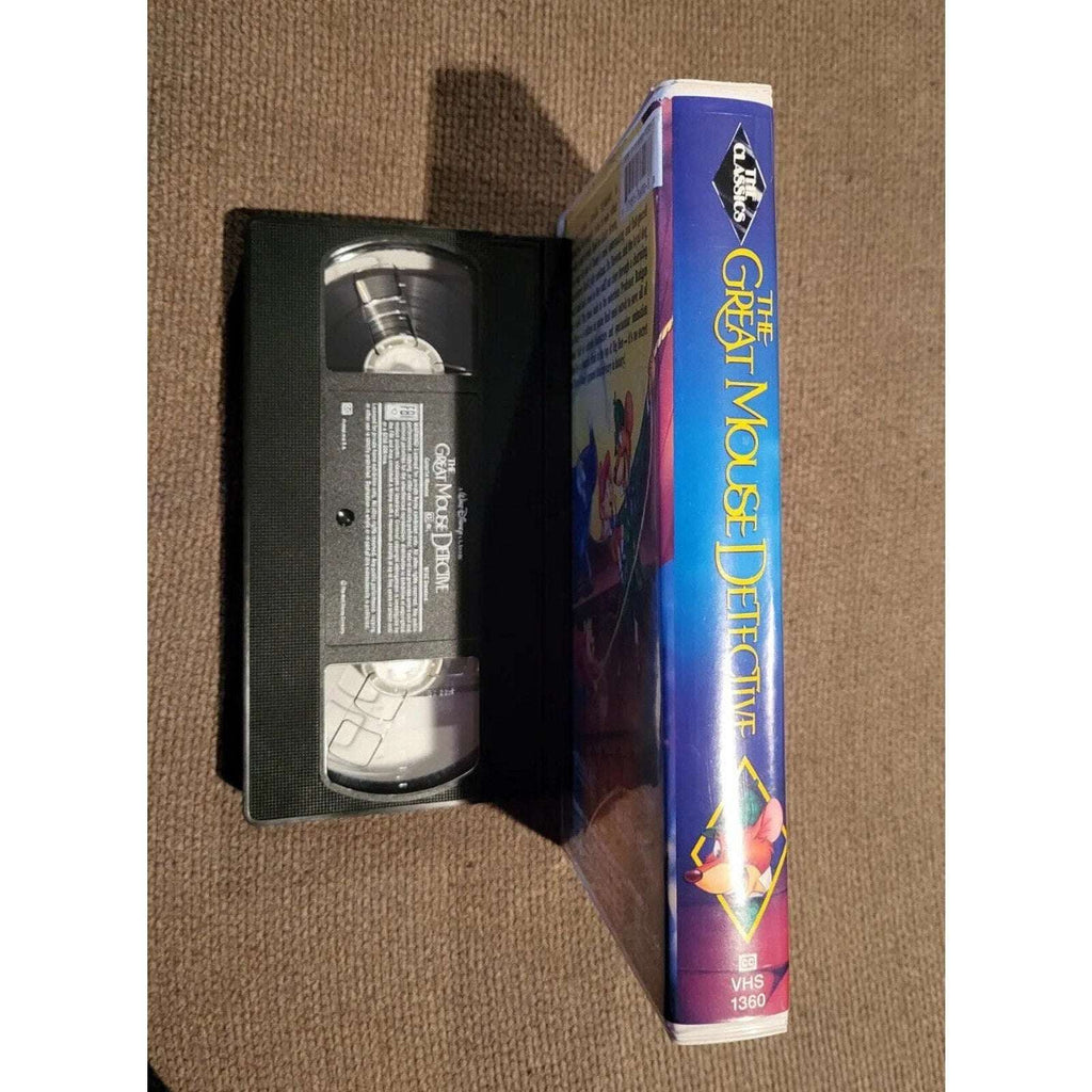 Walt Disney Classic The Great Mouse Detective VHS Black Diamond Ed. 1992 #1360
