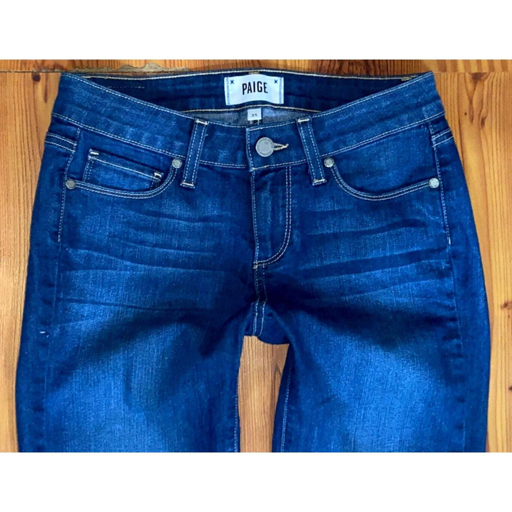 PAIGE SKYLINE ANKLE PEG Skinny Leg Stretch Jeans Size 25
